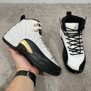 Jordan 12 Retro Royalty Taxi (GS) Mens/Youth Size 6.5Y White Black 153265-170